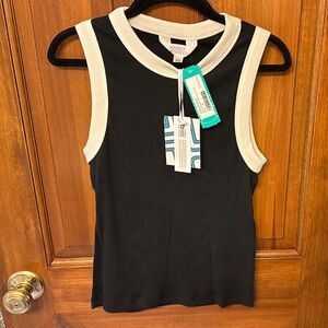 Market & Spruce Black and White Tank Top